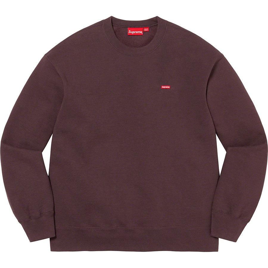 Supreme Small Box Crewneck (Brown) | Waves Never Die | Supreme | Crews and Sweaters