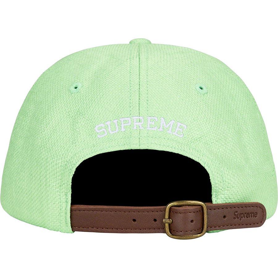 Supreme Raffia S Logo 6-Panel (Green) | Waves Never Die | Supreme | Cap