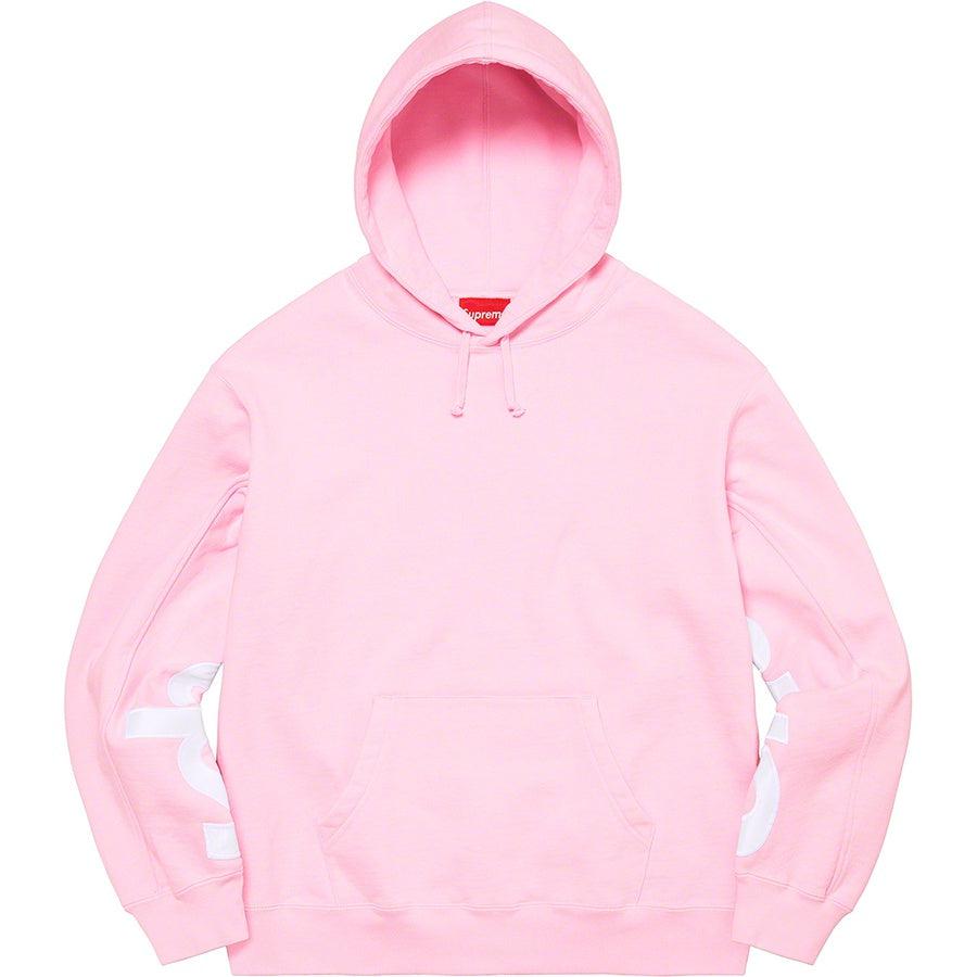 Supreme Cropped Panels Hooded Sweatshirt (Pink) | Waves Never Die | Supreme | Hoodie