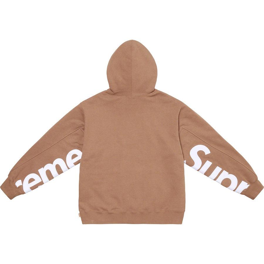 Supreme Cropped Panels Hooded Sweatshirt (Brown) | Waves Never Die | Supreme | Hoodie