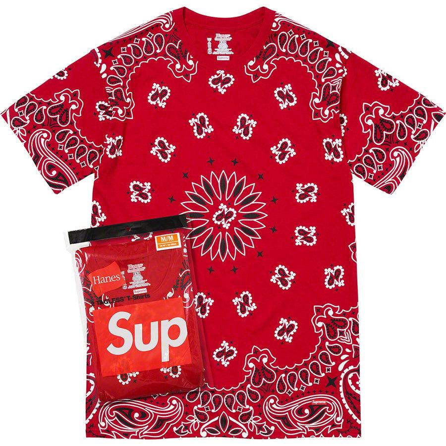 Supreme®/Hanes® Bandana Tagless Tees (2 Pack) Red | Waves Never Die | Supreme | Clothing