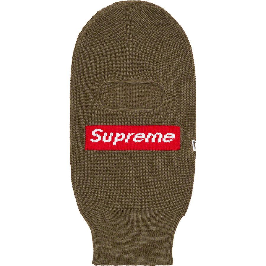 Supreme New Era® Box Logo Balaclava (Olive) | Waves Never Die | Supreme | Beanie