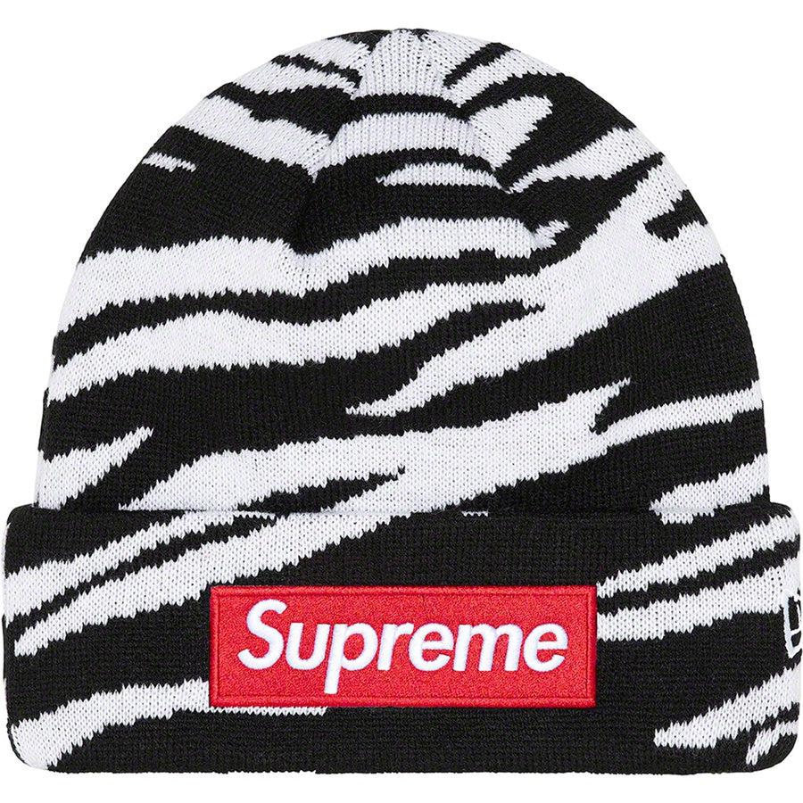 Supreme New Era® Box Logo Beanie (Zebra) | Waves Never Die | Supreme | Beanie