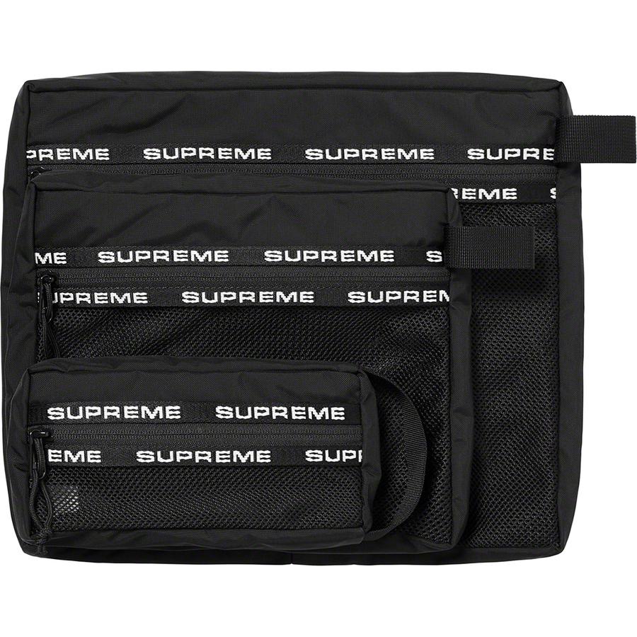 Supreme Organizer Pouch Set (Black) | Waves Never Die | Supreme | Bag