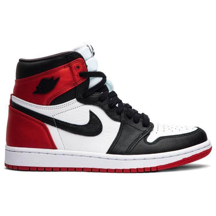 Nike Wmns Air Jordan 1 Retro High 'Satin Black Toe' | Waves Never Die | Nike | Sneakers