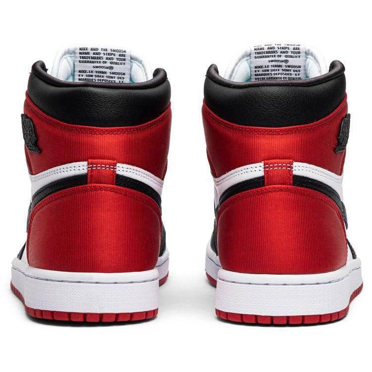 Nike Wmns Air Jordan 1 Retro High &#39;Satin Black Toe&#39; | Waves Never Die | Nike | Sneakers