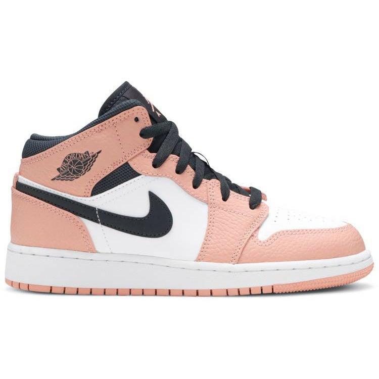 Nike Air Jordan 1 Mid GS &#39;Pink Quartz&#39; GS | Waves Never Die | Nike | Sneakers
