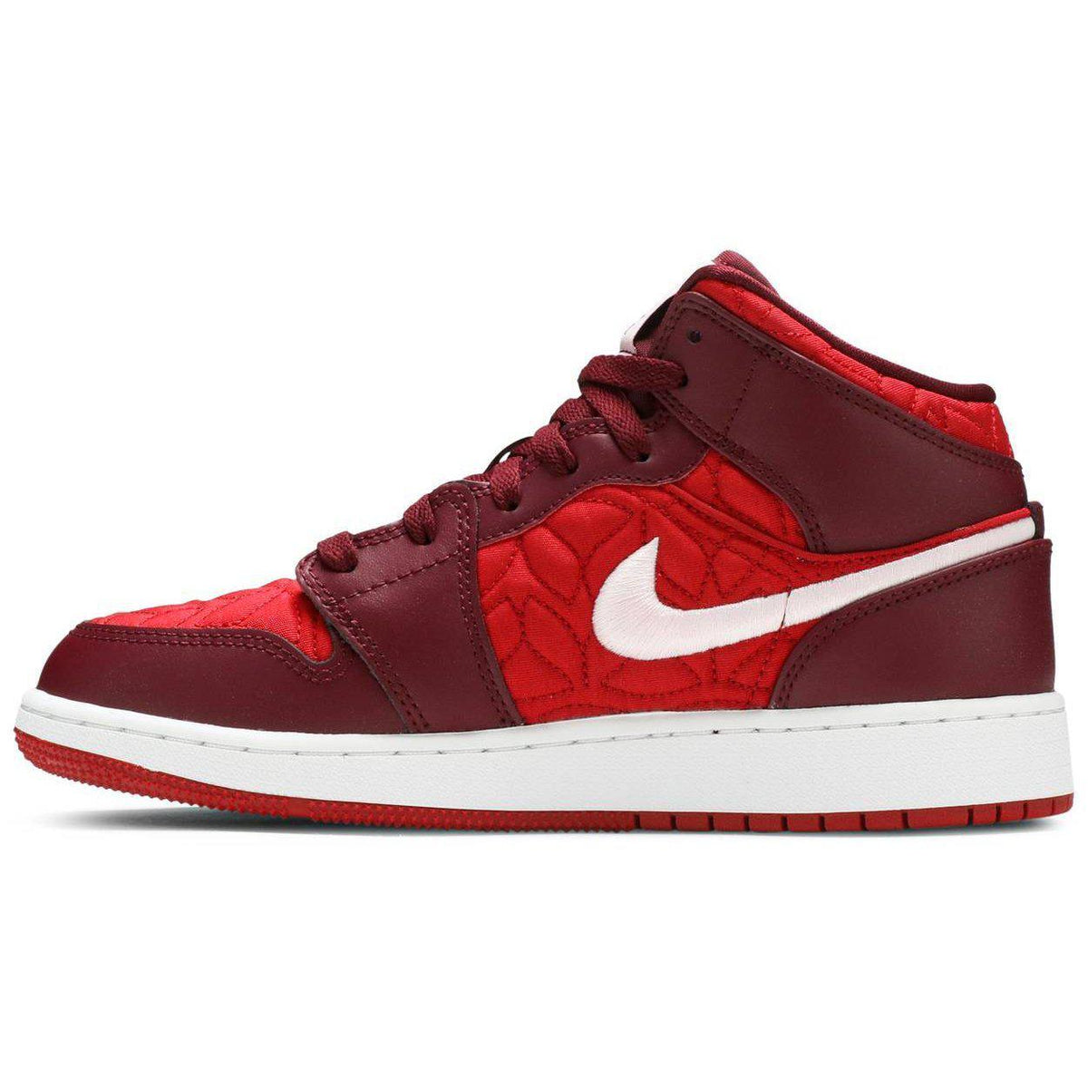 Nike Jordan 1 Mid SE Red Quilt (GS) | Waves Never Die | Nike | Sneakers