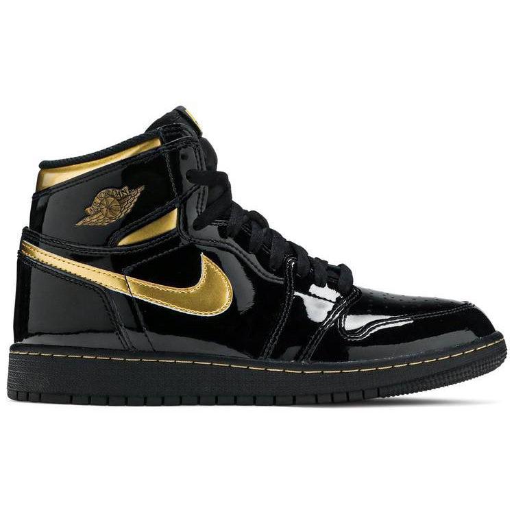 Nike Air Jordan 1 Retro High OG GS 'Black Metallic Gold' | Waves Never Die | Nike | Sneakers