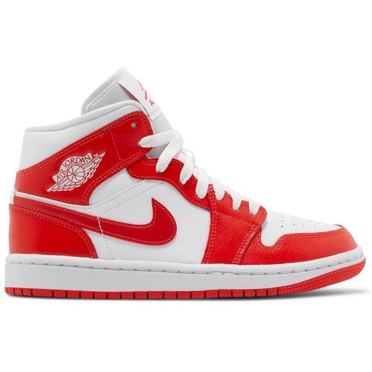 Nike Wmns Air Jordan 1 Mid 'Habanero Red' | Waves Never Die | Nike | Sneakers