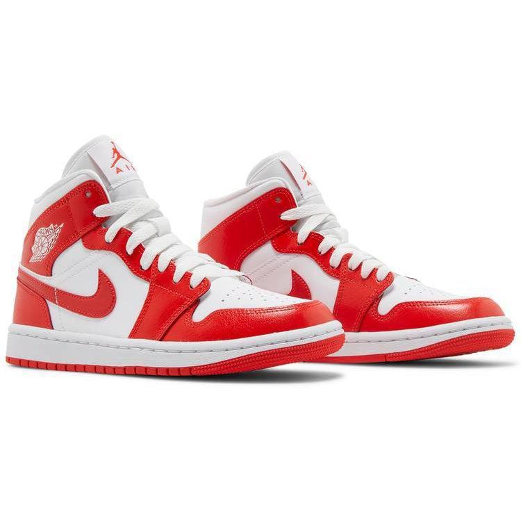 Nike Wmns Air Jordan 1 Mid &#39;Habanero Red&#39; | Waves Never Die | Nike | Sneakers