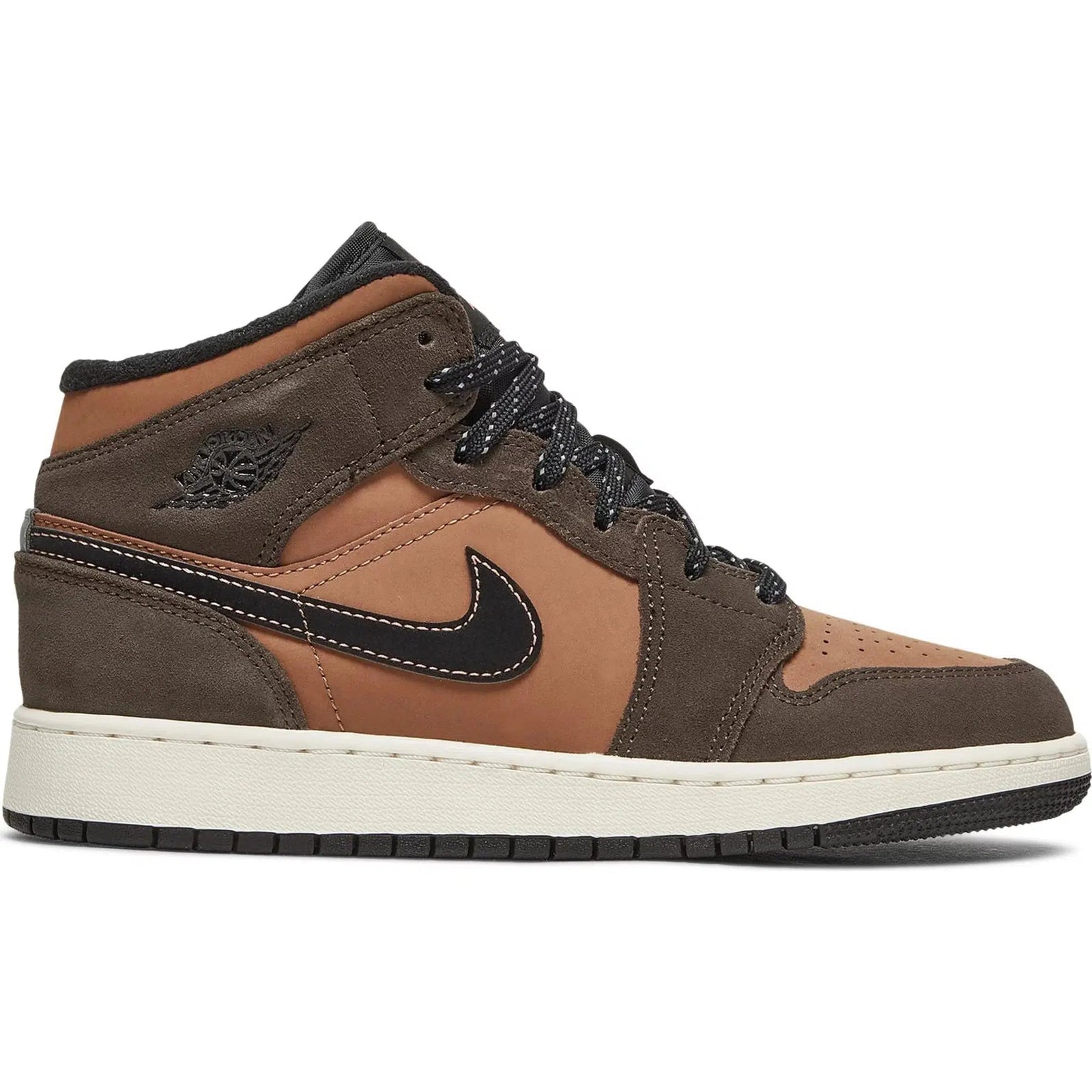 Nike Air Jordan 1 Mid SE GS 'Earth Tone' | Waves Never Die | Nike | Sneakers