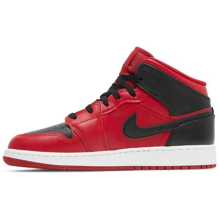 Nike Air Jordan 1 Mid GS 'Reverse Bred' | Waves Never Die | Nike | Sneakers