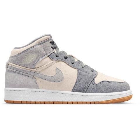 Nike Air Jordan 1 Mid GS 'Coconut Milk Particle Grey' | Waves Never Die | Nike | Sneakers