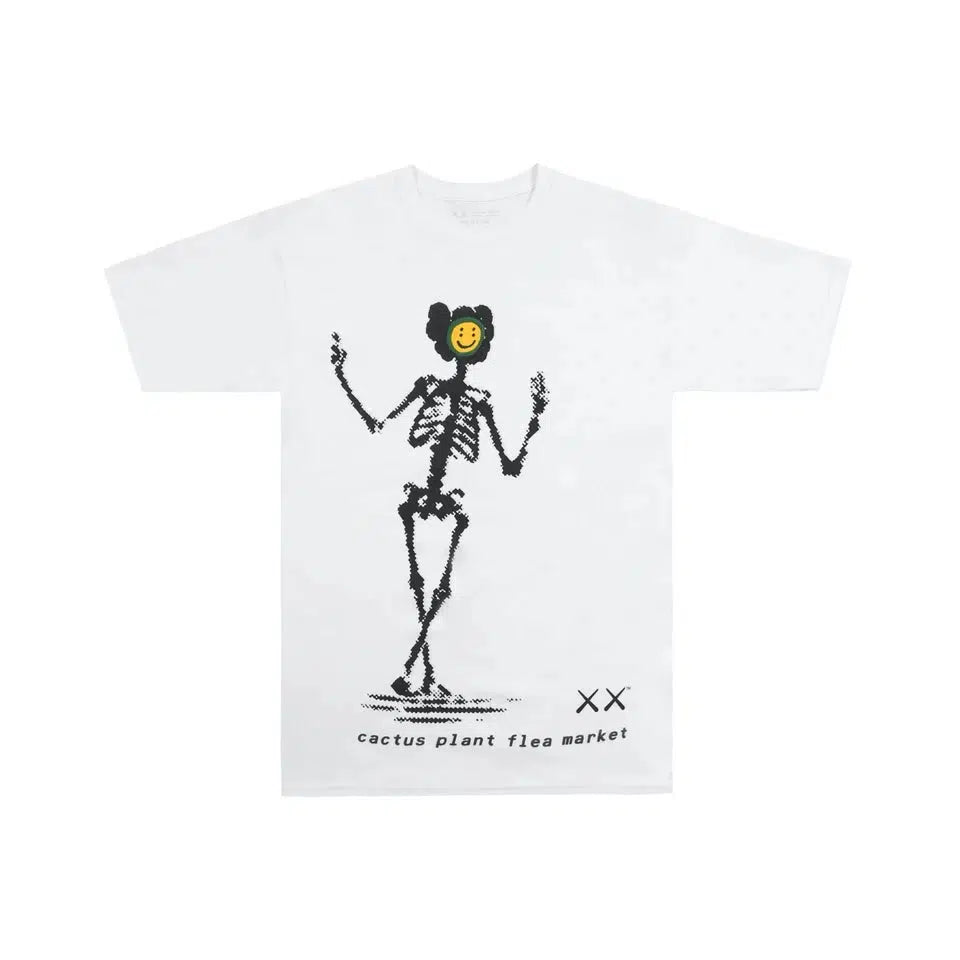 KAWS x Cactus Plant Flea Market T-shirt White | Waves Never Die | CPFM | T-Shirt