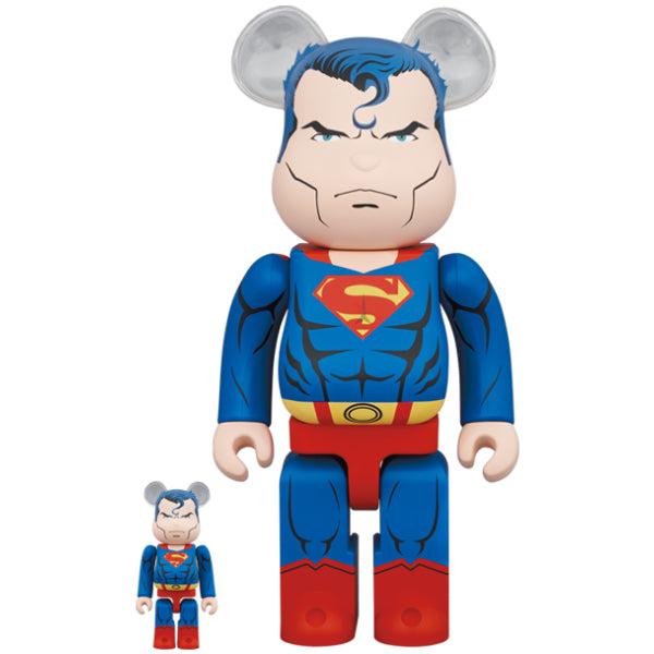 BE@RBRICK SUPERMAN (BATMAN: HUSH Ver.) 100％ &amp; 400％ set | Waves Never Die | Medicom | Toy
