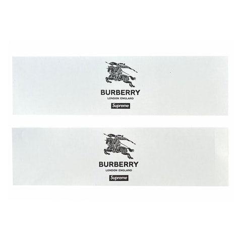 Supreme Burberry Box Logo Sticker Set | Waves Never Die | Supreme | Accessories