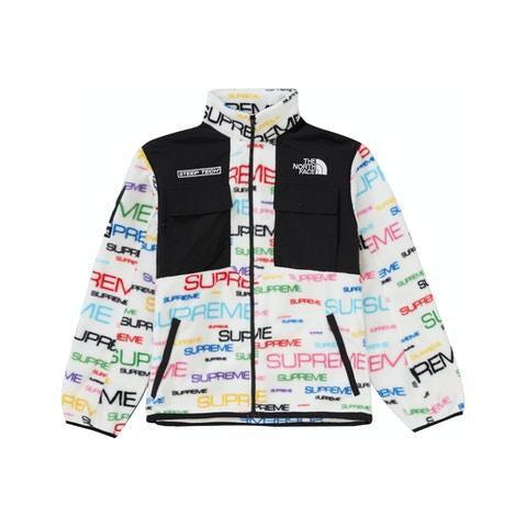 Supreme®/The North Face® Steep Tech Fleece Jacket (White) | Waves Never Die | Supreme | Jacket