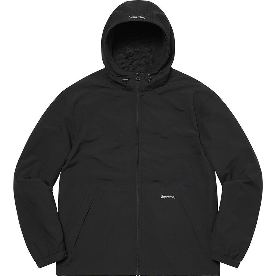 Supreme Reflective Zip Hooded Jacket (Black) | Waves Never Die | Supreme | Jacket