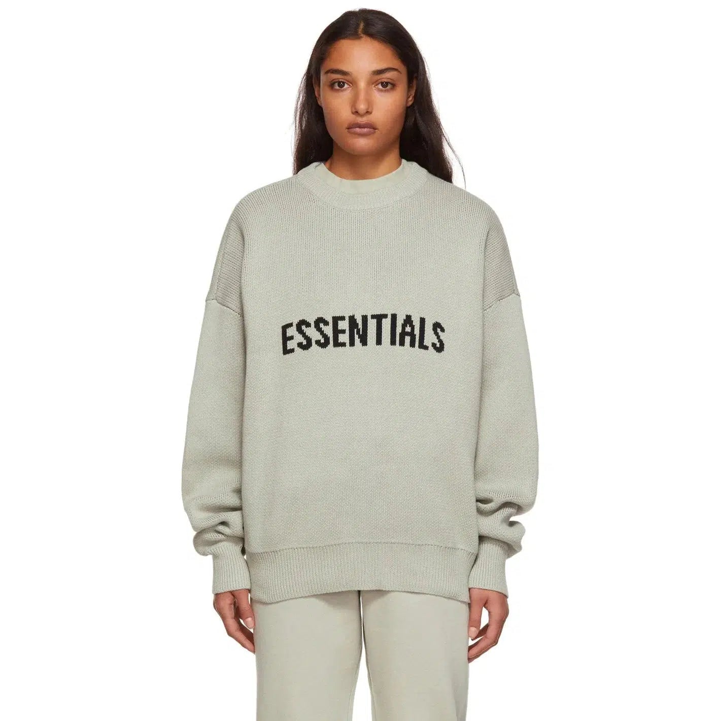 Buy Fear Of God Essentials Knit Sweater SS21 Concrete Online Waves Au