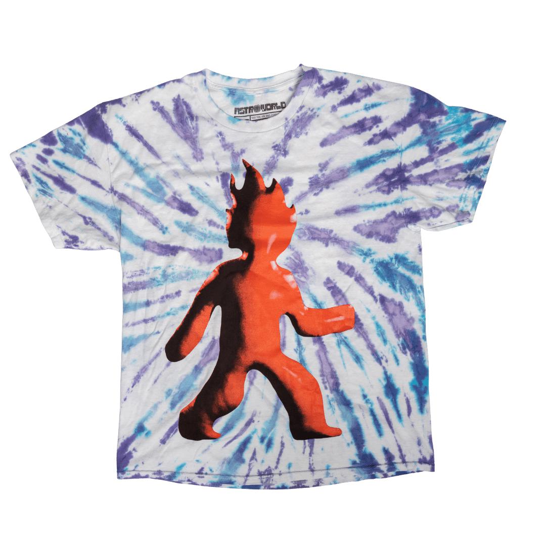Astroworld Flame Guy Tie Dye tee | Waves Never Die | Travis Scott | T-Shirt